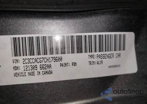 2012 Chrysler 300 Limited from USA, damaged, VIN 2C3CCACG7CH179600